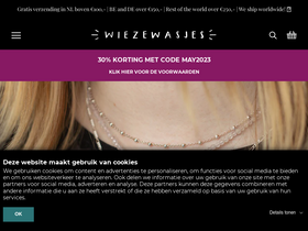 'wiezewasjes.nl' screenshot