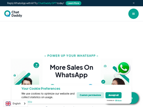 'chatdaddy.tech' screenshot