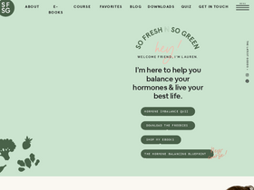 'sofreshnsogreen.com' screenshot