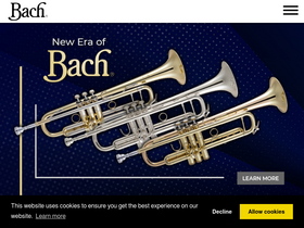 'bachbrass.com' screenshot