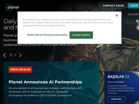 'planet.com' screenshot