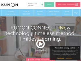 'kumon.co.uk' screenshot