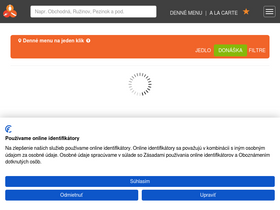 'menucka.sk' screenshot