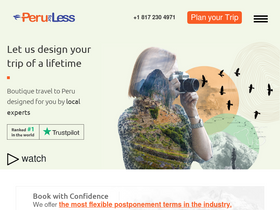 'peruforless.com' screenshot