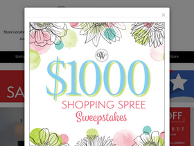 'weirsfurniture.com' screenshot