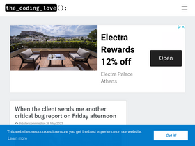 'thecodinglove.com' screenshot