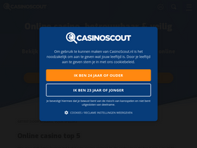 'casinoscout.nl' screenshot