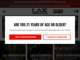 'laxammo.com' screenshot