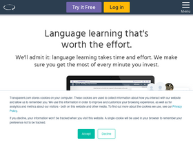 'transparent.com' screenshot