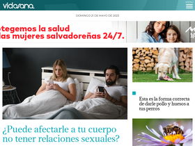 'vidasana.sv' screenshot