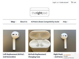 'therightpod.com' screenshot