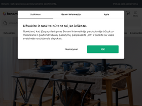 'bonami.lt' screenshot