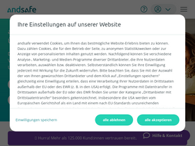 'andsafe.de' screenshot