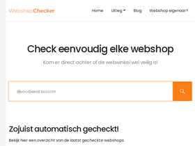 'webshopchecker.nl' screenshot