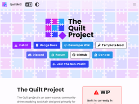 'quiltmc.org' screenshot