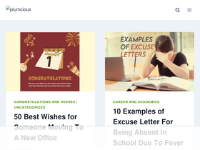 'plumcious.com' screenshot
