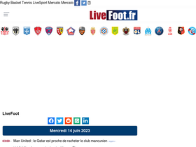 'livefoot.fr' screenshot