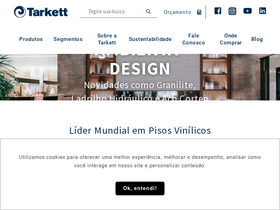 'tarkett.com.br' screenshot