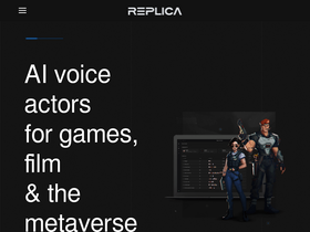 'replicastudios.com' screenshot