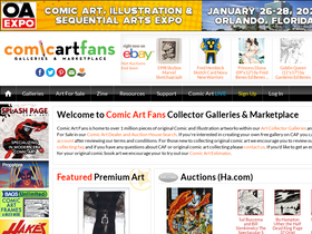 'comicartfans.com' screenshot