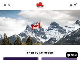 canadaproudstore.com homepage screenshot