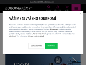 'europarfemy.cz' screenshot