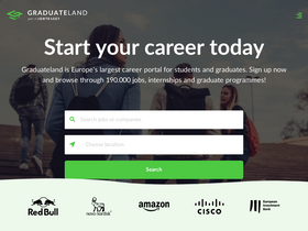 'graduateland.com' screenshot