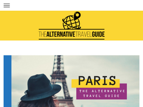 'thealternativetravelguide.com' screenshot