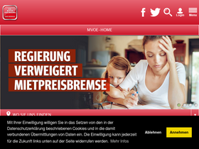 'mietervereinigung.at' screenshot