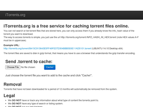'itorrents.org' screenshot