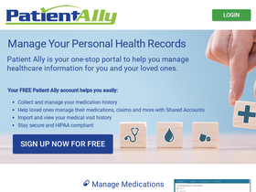'patientally.com' screenshot