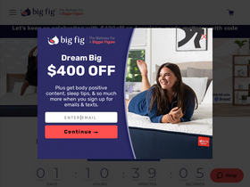 'bigfigmattress.com' screenshot