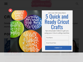 'thecraftyblogstalker.com' screenshot