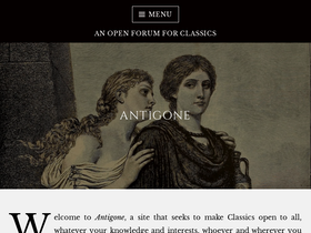 'antigonejournal.com' screenshot