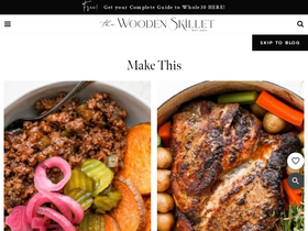 'thewoodenskillet.com' screenshot