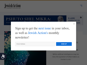 'jewishaction.com' screenshot