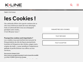 'k-line.fr' screenshot
