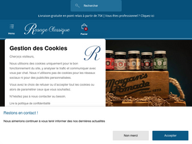 'rasage-classique.com' screenshot