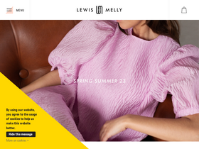 Lewis & Melly homepage screenshot