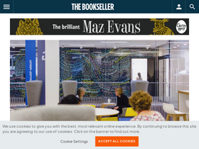 'thebookseller.com' screenshot