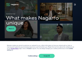 'nagarro.com' screenshot