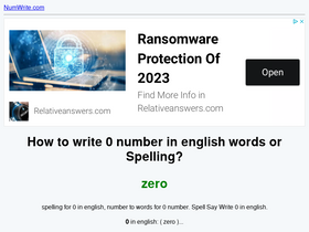 'numwrite.com' screenshot