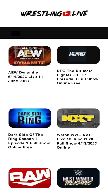 Allwrestling discount ufc org