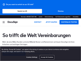 'docusign.de' screenshot