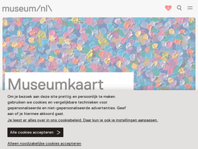 'museumkaart.nl' screenshot