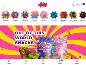 astrosnacks.net homepage screenshot