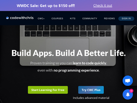 'codewithchris.com' screenshot