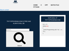'trytoprogram.com' screenshot