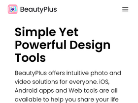 'beautyplus.com' screenshot