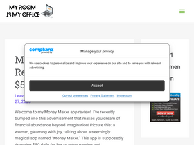 'myroomismyoffice.com' screenshot